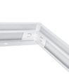Cadre pour panneau LED 60x60 - Montage rapide, coins en plastique, sans vis apparentes, bord blanc