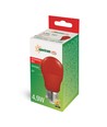 Ampoule LED rouge E27 4,9W - A50, dépolie
