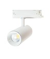 Spot sur rail triphasé 27W RA90 - Blanc, deux angles de diffusion