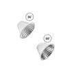 Spot sur rail triphasé 27W RA90 - Blanc, deux angles de diffusion