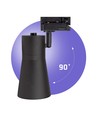 MADARA SCANDI 3-faset skinnespot til GU10 - Sort, aluminium, uden lyskilde, 3F4W