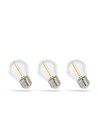 Ampoules LED E27 1W - 230V, filament, blanc chaud, clair, Spectrum, pack de 3