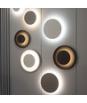 Zwarte basis voor Piatta 12W gevelverlichting - Ø30cm, hoogte 3cm, rond, zwart, accessoire voor Piatta serie
