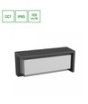 Applique murale 20W Verto Block CCT - 120lm/W, IP65, noir, couleur de lumière réglable, éclairage de façade