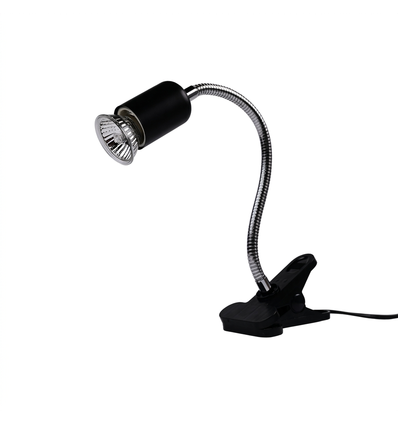 Lampe chauffante pour reptiles UVA/UVB - 50W, avec ampoule et support à pince