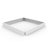 Ram för 60x60 LED-panel - 62mm hög, snabb skruvlös monteringssats, vit kant
