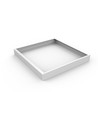 Ram för 60x60 LED-panel - 62mm hög, snabb skruvlös monteringssats, vit kant