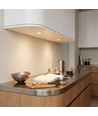 2W Ø3,8cm Focu38 möbelspotlight infälld RA92 - 12V DC, Hål: Ø3,5 cm, Mått: Ø3,8 cm, Mattvit