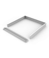 Cadre pour panneau LED 60x60 - hauteur 62mm, kit de montage rapide sans vis, bord blanc