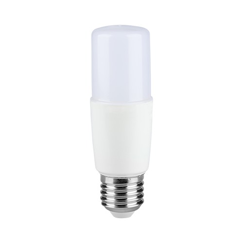 E27 7,5W LED-lampa - T37, 6500K, kallvit, plast