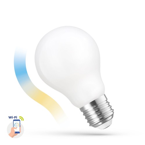 Ampoule LED 5W Smart Home - Tuya/Smart Life, compatible Google Home, Alexa et smartphones, A60, E27