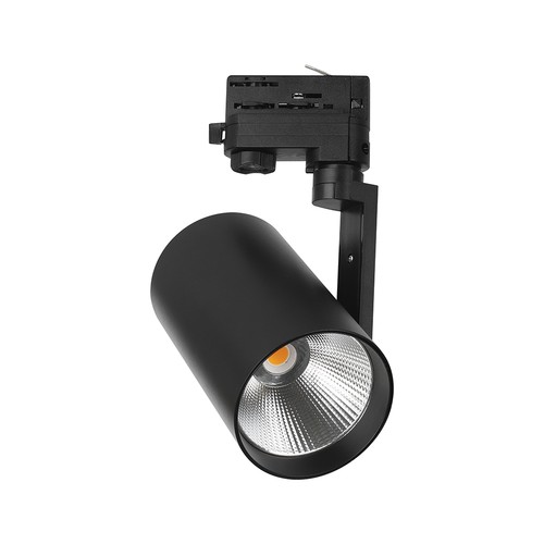 V-Tac 35W 3-fas skenspotlight - CREE-chip, 6400K, svart hölje, 6 års garanti