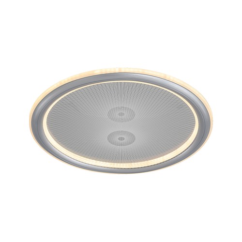 Plafonnier LED V-Tac 50W dimmable - CCT 3-en-1, Gris, avec télécommande