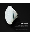 V-Tac 8W PAR56 LED poollampa - IP68, 6500K, kallvit