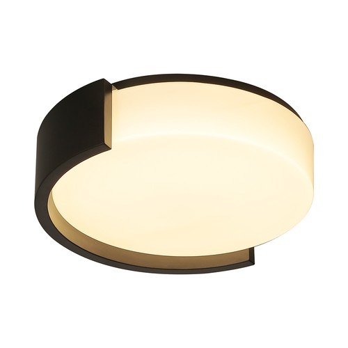 Plafonnier LED décoratif 45cm 48W - CCT 3-en-1, dimmable, noir, avec télécommande