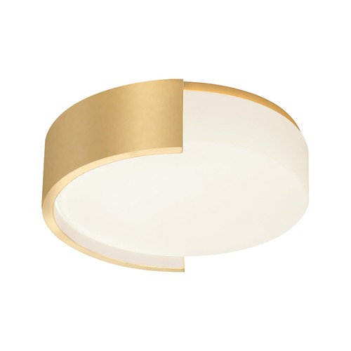 Plafonnier LED design 48W - Ø45cm, CCT 3-en-1, dimmable, or, avec télécommande