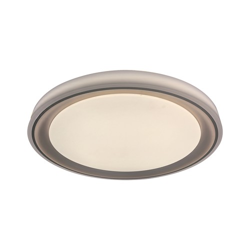 Plafonnier LED V-Tac 30W/60W/30W avec télécommande - CCT 3-en-1, dimmable, bordure marron, source incluse