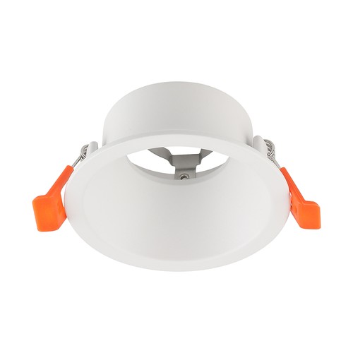 GU10 indbygningsspot, blændfri - Rund, hvid, Deep Anti Glare, uden lyskilde