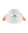 GU10 indbygningsspot, blændfri - Rund, hvid, Deep Anti Glare, uden lyskilde