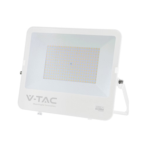 200W LED lyskaster - 135lm/W, IP65, hvitt hus, Cree chip, 6 års garanti