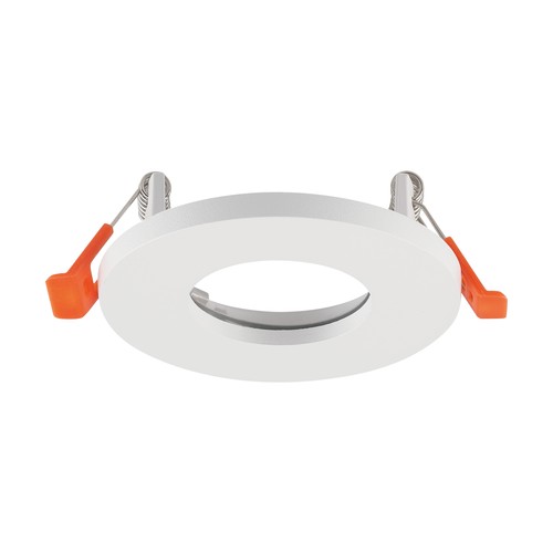 Spot encastrable GU10 - Rond, blanc, aluminium, IP44, sans ampoule