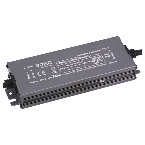 60W / 24V DC strømforsyning - 2.5A, IP67 vanntett