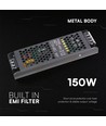 150W / 12V DC strømforsyning til LED strips - 12.5A, IP20, Slim design