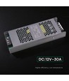 360W / 12V DC Slim strømforsyning - 30A, IP20, til LED strips