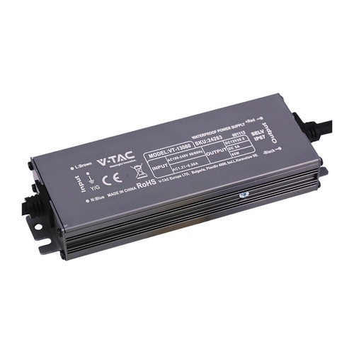 60W / 12V DC strømforsyning - 5A, IP67 vandtæt