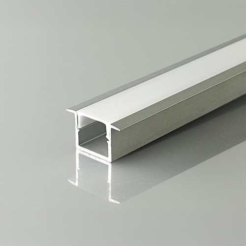 Profilé LED encastrable V-Tac 2m - Argent, avec diffuseur, 2000x12x10mm