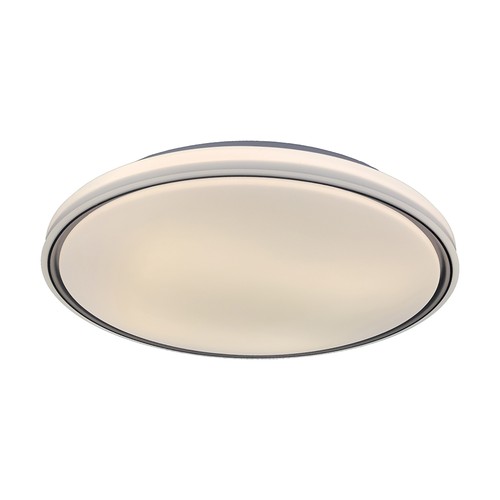 Plafonnier LED design 60W avec télécommande - CCT 3-en-1, dimmable, anneau noir, source lumineuse incluse