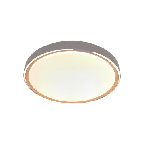 Plafonnier LED V-Tac 30W/60W/30W avec télécommande - CCT 3-en-1, dimmable, finition bois, design