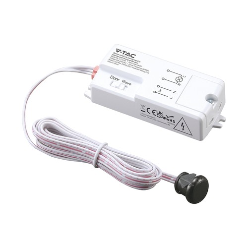 Détecteur de mouvement infrarouge V-Tac - Blanc, 2-en-1, max 200W LED, IP20 intérieur