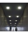 24W LED loftslampe 3-i-1 CCT - 29 x 29 cm, Højde: 3,1cm, 6 års garanti, Cree-chip, hvid kant