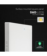 24W LED loftslampe 3-i-1 CCT - 29 x 29 cm, Højde: 3,1cm, 6 års garanti, Cree-chip, hvid kant