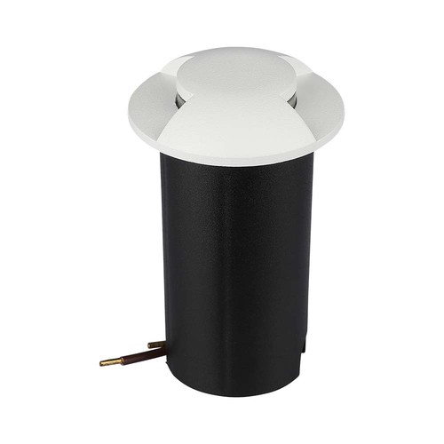 V-Tac 1W LED grondspot - IP67, witte behuizing, 6400K