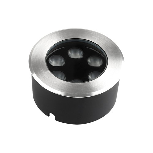 Spot LED à encastrer V-Tac 6W - IP67, 4000K, boîtier argent, source lumineuse incluse