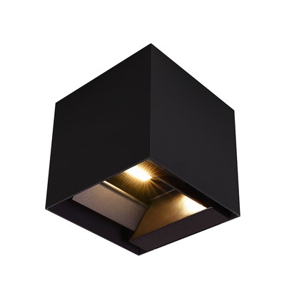 V-Tac 9W Solara vägglampa med sensor - Solcell, IP65, 3-i-1 CCT, svart