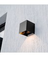V-Tac 9W Solara vägglampa med sensor - Solcell, IP65, 3-i-1 CCT, svart