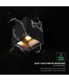 V-Tac 9W Solara vägglampa med sensor - Solcell, IP65, 3-i-1 CCT, svart