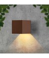V-Tac 9W Solara wandlamp met sensor, CCT - IP65, PIR-sensor, Cortenkleurig, zonne-energie, 3 lichtkleuren