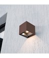 V-Tac 9W Solara wandlamp met sensor, CCT - IP65, PIR-sensor, Cortenkleurig, zonne-energie, 3 lichtkleuren
