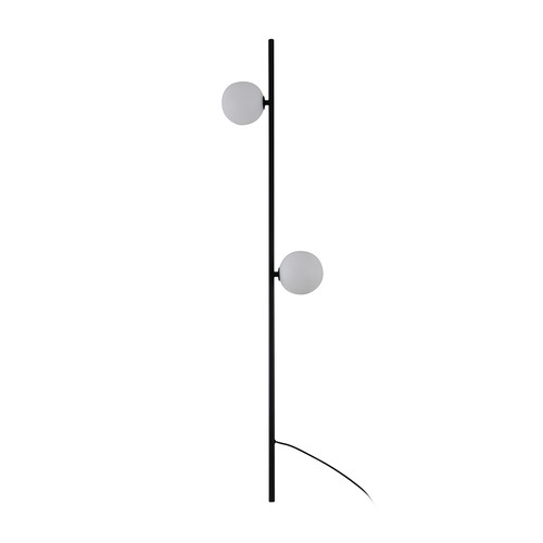 Lot de 2 bornes LED 3W - Noir, IP65, 3000K, source incluse