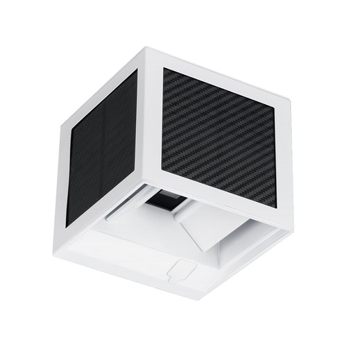 Applique murale LED solaire V-Tac 9W - CCT, IP65, blanc, avec détecteur PIR