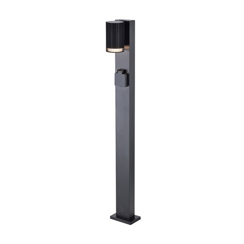 Borne d'éclairage extérieur V-Tac 80cm GU10 - IP44, noir, sans ampoule