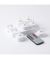 6-pack witte LED-theelichtjes incl. oplaadstation - Incl. afstandsbediening, timer