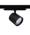Spot sur rail DALI LEDlife 30W noir - RA 90, 38 degrés, triphasé