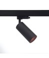 Spot sur rail triphasé 10W RA97 - Dimmable, 110lm/W, noir
