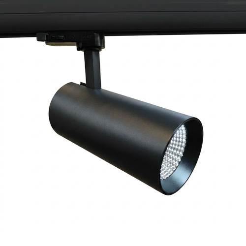 Outlet: 30W LED skinnespot - 3-faset, sort, 3000lm, 4000K, RA90