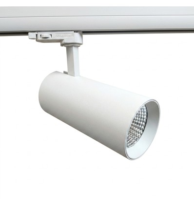 Outlet: 30W spot LED sur rail - 3 phases, blanc, 3000lm, 3000K, RA90